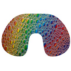 Bubbles Rainbow Colourful Colors Travel Neck Pillows