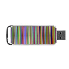 Striped Stripes Abstract Geometric Portable Usb Flash (one Side)