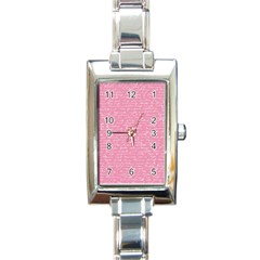 Handwriting  Rectangle Italian Charm Watch by Valentinaart