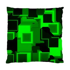 Green Cyber Glow Pattern Standard Cushion Case (two Sides)