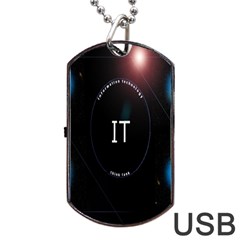 This Is An It Logo Dog Tag Usb Flash (one Side)