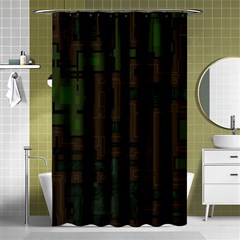 Circuit Board A Completely Seamless Background Design Shower Curtain 48  X 72  (small)  by Simbadda