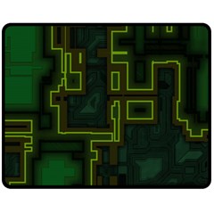 A Completely Seamless Background Design Circuit Board Fleece Blanket (medium) 