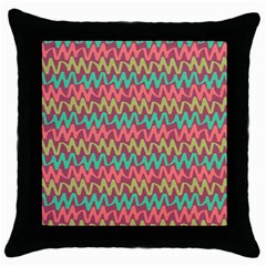 Abstract Seamless Abstract Background Pattern Throw Pillow Case (black)