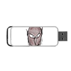 Scary Vampire Drawing Portable Usb Flash (one Side) by dflcprints