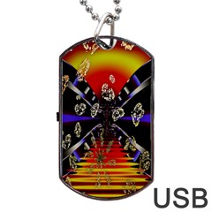 Diamond Manufacture Dog Tag Usb Flash (one Side)