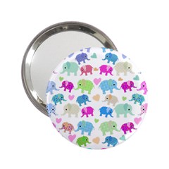 Cute Elephants  2 25  Handbag Mirrors