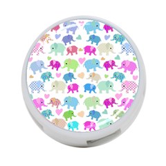 Cute Elephants  4-port Usb Hub (two Sides)  by Valentinaart