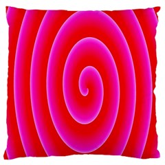 Pink Hypnotic Background Standard Flano Cushion Case (one Side) by Simbadda