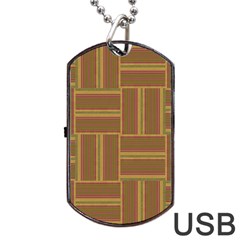 Pattern Dog Tag Usb Flash (one Side) by Valentinaart