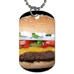 Abstract Barbeque Bbq Beauty Beef Dog Tag (two Sides) by Simbadda