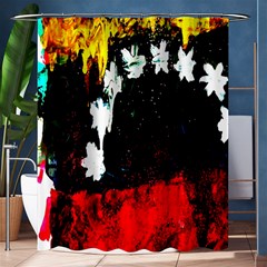 Grunge Abstract In Dark Shower Curtain 60  X 72  (medium)  by Simbadda