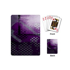 Evil Moon Dark Background With An Abstract Moonlit Landscape Playing Cards (mini) 