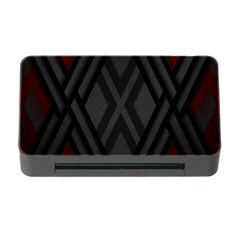 Abstract Dark Simple Red Memory Card Reader With Cf by Simbadda