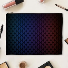 Hexagon Colorful Pattern Gradient Honeycombs Cosmetic Bag (xl)