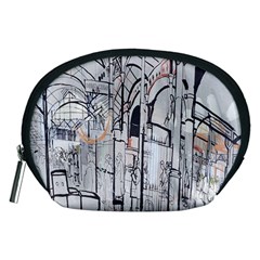 Cityscapes England London Europe United Kingdom Artwork Drawings Traditional Art Accessory Pouches (medium)  by Simbadda