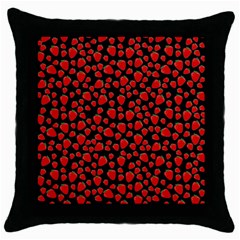 Strawberry  Pattern Throw Pillow Case (black)