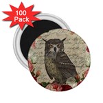 Vintage owl 2.25  Magnets (100 pack)  Front