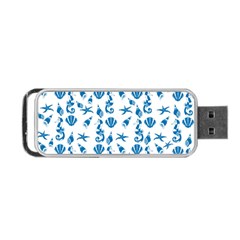 Seahorse Pattern Portable Usb Flash (one Side)