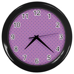 Polka Dots Wall Clocks (black)