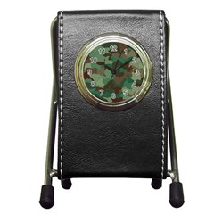 Camouflage Pattern A Completely Seamless Tile Able Background Design Pen Holder Desk Clocks by Simbadda