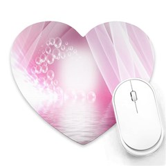 Realm Of Dreams Light Effect Abstract Background Heart Mousepads by Simbadda