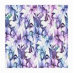 Floral Pattern Background Medium Glasses Cloth (2-side) by Simbadda