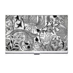 Floral Pattern Business Card Holders by Valentinaart