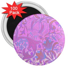 Floral Pattern 3  Magnets (100 Pack) by Valentinaart