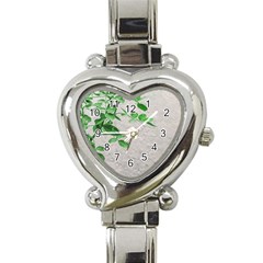 Plants Over Wall Heart Italian Charm Watch by dflcprints