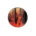 Forest Fire Fractal Background Hat Clip Ball Marker (4 pack) Front