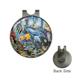 Colorful Aquatic Life Wall Mural Hat Clips With Golf Markers by Simbadda