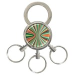 Colorful Spheric Background 3-Ring Key Chains Front