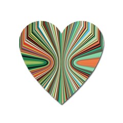 Colorful Spheric Background Heart Magnet by Simbadda