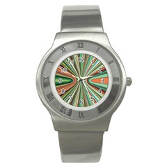 Colorful Spheric Background Stainless Steel Watch by Simbadda