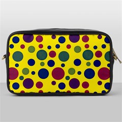 Polka Dots Toiletries Bags by Valentinaart