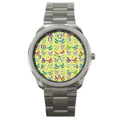 Toys Pattern Sport Metal Watch by Valentinaart