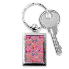 Toys Pattern Key Chains (rectangle)  by Valentinaart