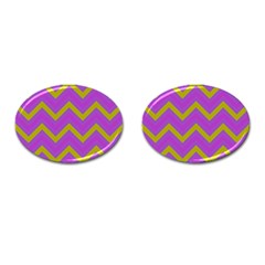 Zig Zags Pattern Cufflinks (oval) by Valentinaart