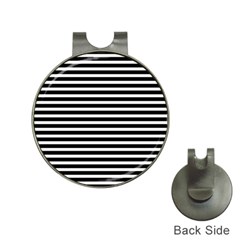 Horizontal Stripes Black Hat Clips With Golf Markers by Mariart