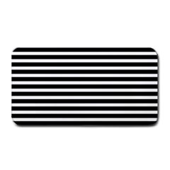 Horizontal Stripes Black Medium Bar Mats by Mariart