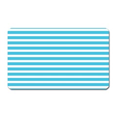 Horizontal Stripes Blue Magnet (rectangular)