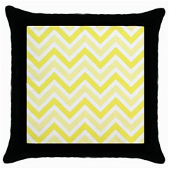 Zig Zags Pattern Throw Pillow Case (black)