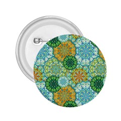 Forest Spirits  Green Mandalas  2 25  Button by bunart