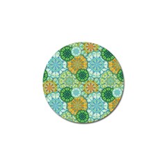 Forest Spirits  Green Mandalas  Golf Ball Marker (4 Pack)