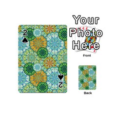 Forest Spirits  Green Mandalas  Playing Cards 54 (mini) by bunart