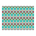 Large Colored Polka Dots Line Circle Double Sided Flano Blanket (Mini)  35 x27  Blanket Front