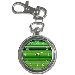 Horizontal Stripes Line Green Key Chain Watches by Mariart