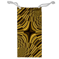 Fractal Golden River Jewelry Bag by Simbadda