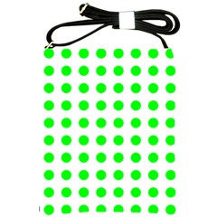 Polka Dot Green Shoulder Sling Bags by Mariart